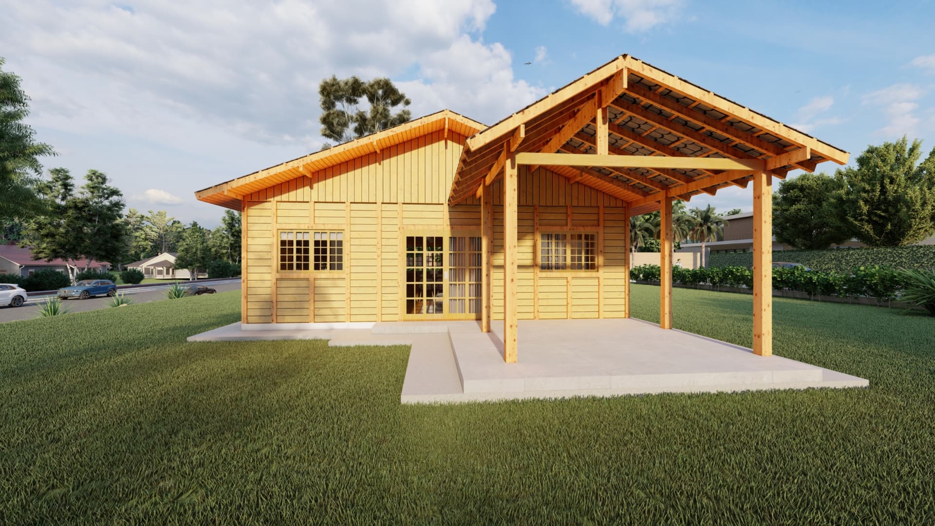 Render do P07 — 71,15m²